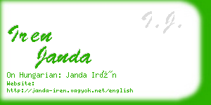 iren janda business card